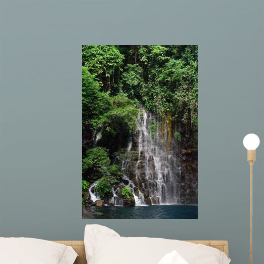 tropical jungle waterfall Wall Mural