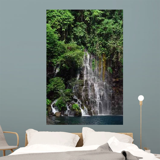 tropical jungle waterfall Wall Mural