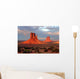 the mittens of monument valley at sunset Wall Mural
