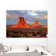 the mittens of monument valley at sunset Wall Mural