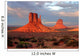 the mittens of monument valley at sunset Wall Mural