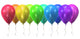 balloon rainbow Wall Decal