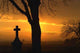 End of the Day Cemetary Sunset Wall Decal