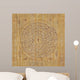Magic sigil with egyptian hieroglyphs Wall Mural