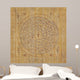 Magic sigil with egyptian hieroglyphs Wall Mural