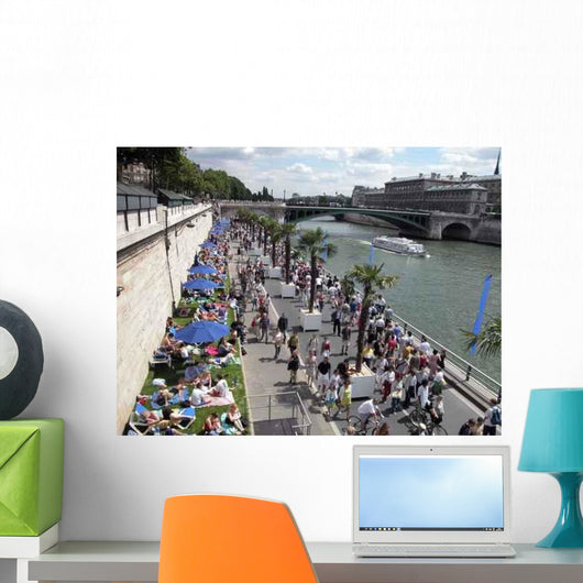 Paris Plage Wall Decal Design 3