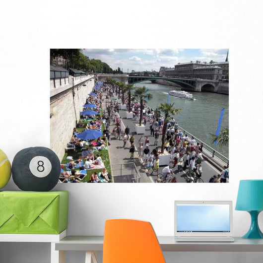 Paris Plage Wall Decal Design 3