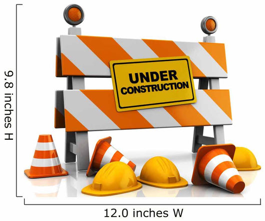 Under Construction Wall Mural
