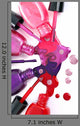 Color nail polish spilling Wall Decal