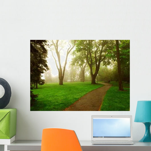 Foggy Park Wall Decal