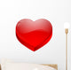 coeur rouge Wall Decal