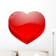 coeur rouge Wall Decal