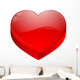 coeur rouge Wall Decal