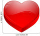 coeur rouge Wall Decal