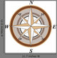 Wind Rose Wall Decal