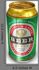 Beer Can Wall Decal