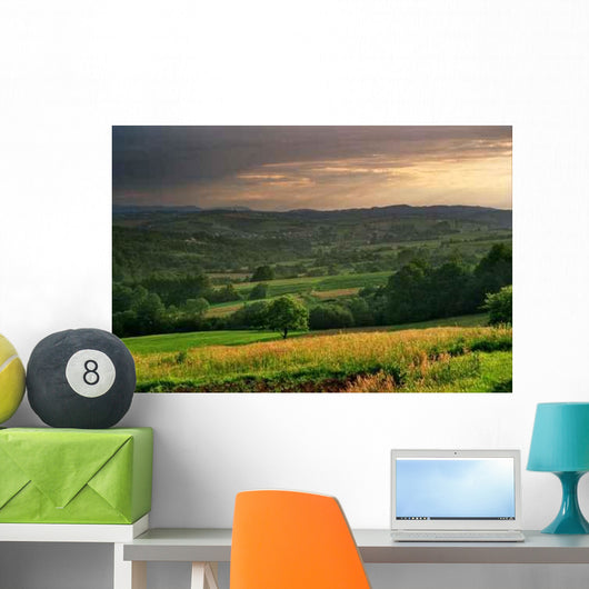 Wide Open Rolling Hills Landscape Wall Decal