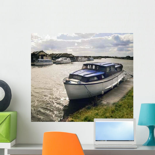 Norfolk Broads with Boats Wall Decal