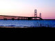 Mackinaw Bridge Sunset Wall Decal