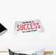 Success Word License Plate Wall Decal