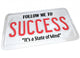 Success Word on License Plate Follow to Successful Future Wall Decal