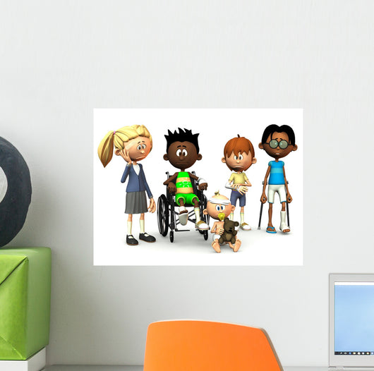 Five Injured Cartoon Kids