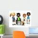 Five Injured Cartoon Kids