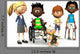 Five Injured Cartoon Kids