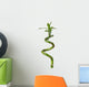 Stem of Lucky Bamboo Isolated on White Background Wall Decal
