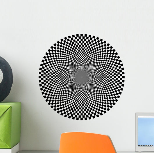 Optical Illusion Circle Wall Decal