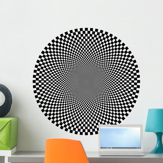 Optical Illusion Circle Wall Decal