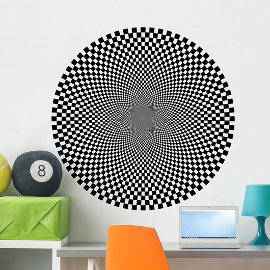 Optical Illusion Circle Wall Decal