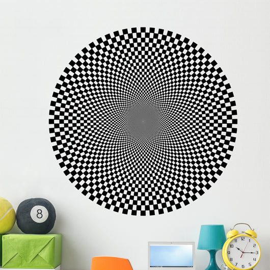 Optical Illusion Circle Wall Decal