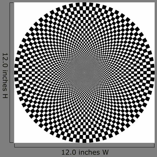 Optical Illusion Circle Wall Decal
