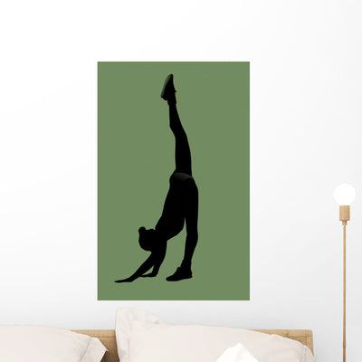 Funny Gymnastics shown on a wall