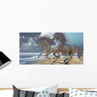 Playing Unicorns Part 2 shown on a wall