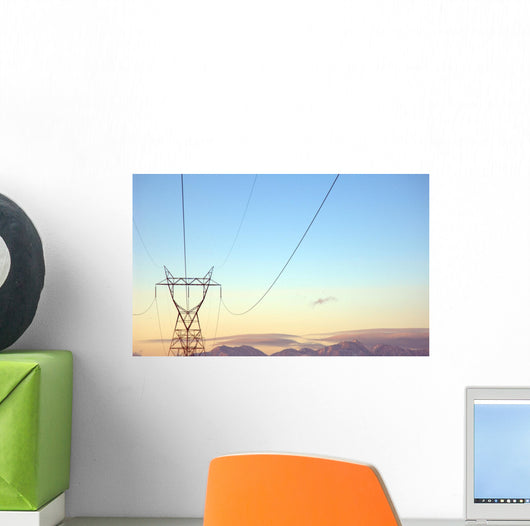 power lines Wall Mural