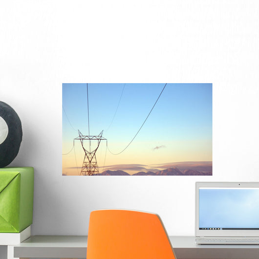 power lines Wall Mural
