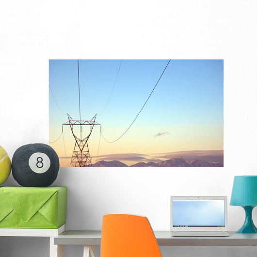 power lines Wall Mural