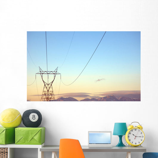 power lines Wall Mural