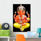 inde - ganesh fond noir Wall Mural