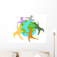 people around the world Wall Decal