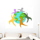 people around the world Wall Decal