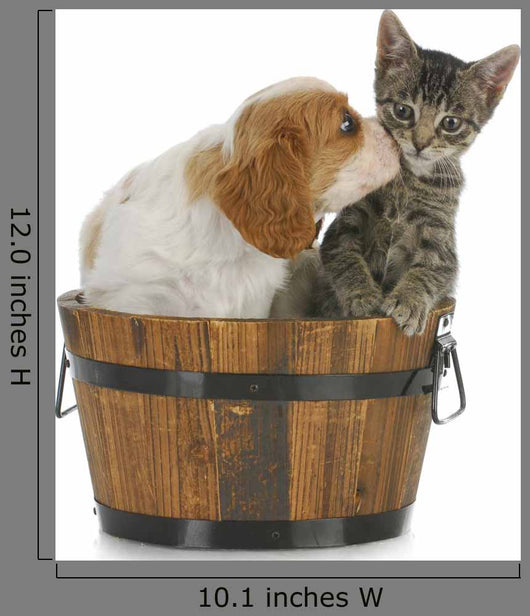 Puppy and Kitten Wall Decal