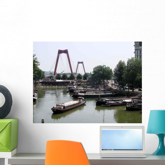 Boats Rotterdam Wall Decal
