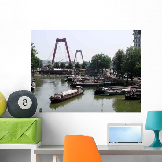Boats Rotterdam Wall Decal