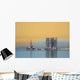Two Offshore Rigs Caspian Wall Decal