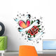 Fancy Heart and Rose Wall Mural