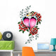Fashion Love with Rose Wall Mural