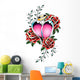 Fashion Love with Rose Wall Mural